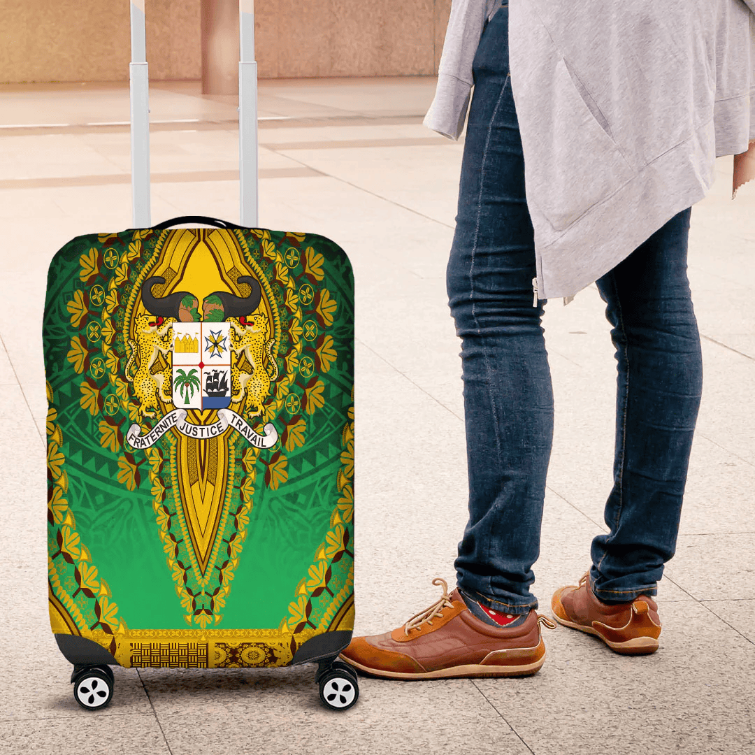 Africa Luggage Cover South Africa Yellow Version Luggage Cover Vintage African Dashiki