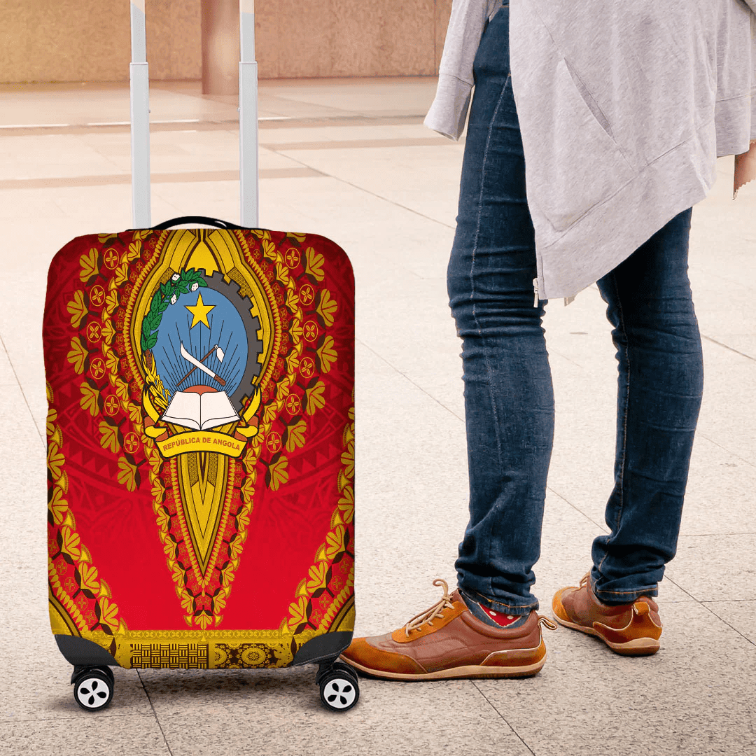 Africa Luggage Cover Angola Luggage Cover Vintage African Dashiki
