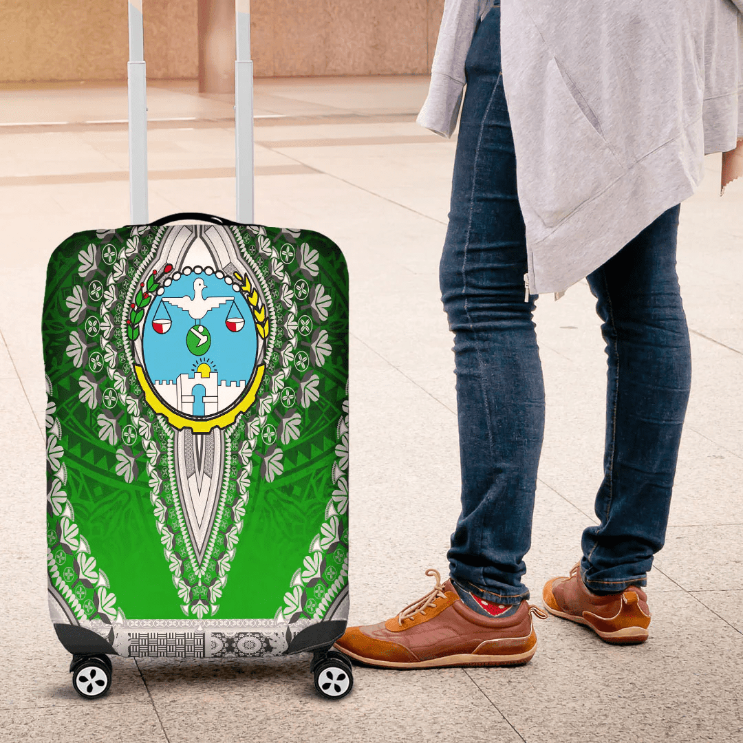 Africa Luggage Cover Ivory Coast Luggage Cover Vintage African Dashiki