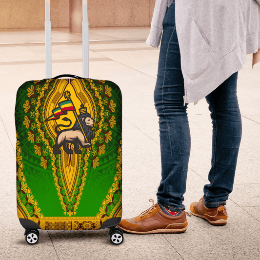 Africa Luggage Cover Cape Verde Luggage Cover Vintage African Dashiki