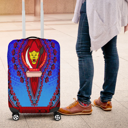Africa Luggage Cover Ethiopia Yellow Version Luggage Cover Vintage African Dashiki