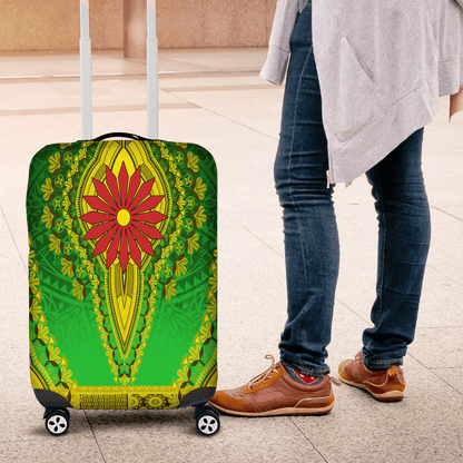 Africa Luggage Cover Zimbabwe Luggage Cover Vintage African Dashiki