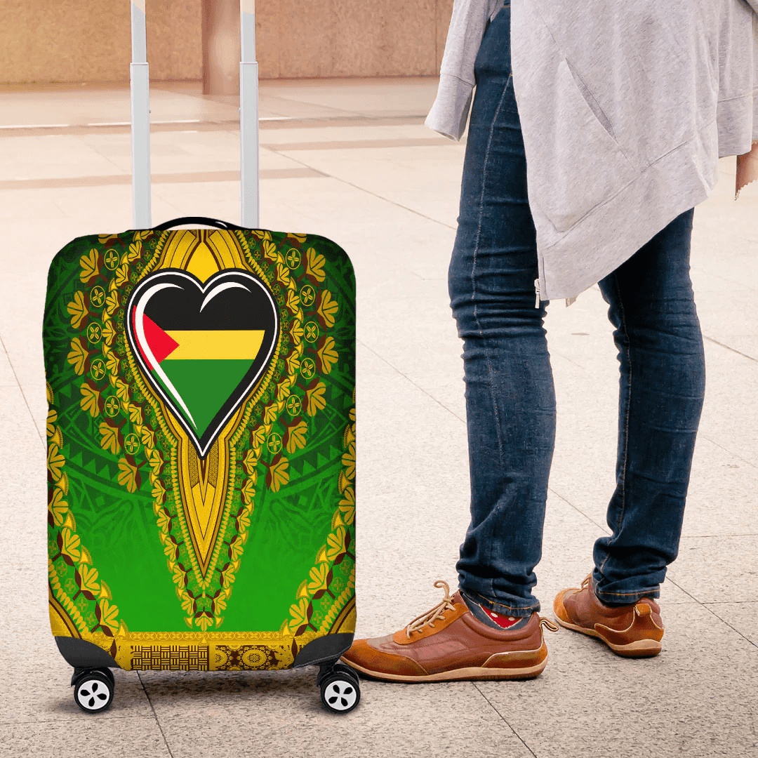 Africa Luggage Cover Benishangul Gumuz Ethiopia National Regional State Luggage Cover Vintage African Dashiki