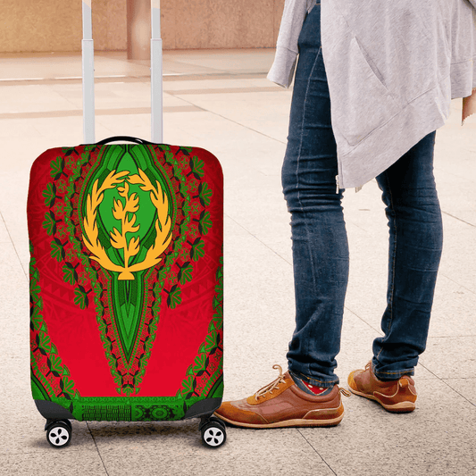 Africa Luggage Cover Eritrea Luggage Cover Vintage African Dashiki
