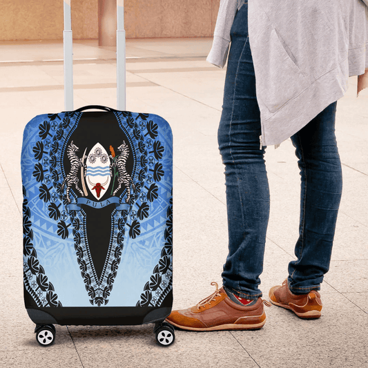 Africa Luggage Cover Botswana Luggage Cover Vintage African Dashiki