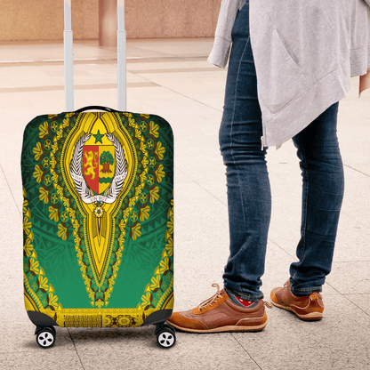 Africa Luggage Cover Republic Of The Congo Luggage Cover Vintage African Dashiki