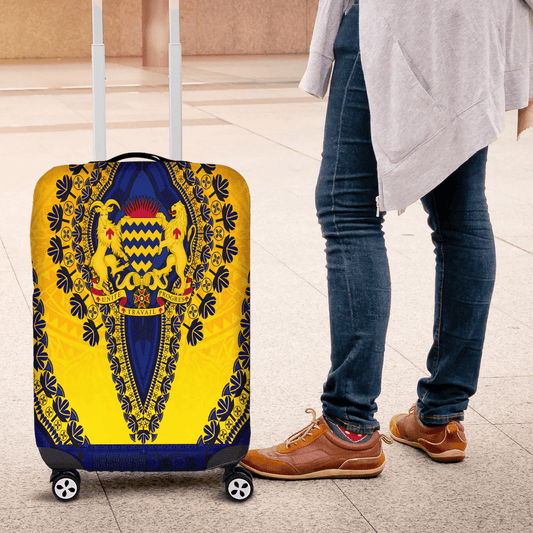 Africa Luggage Cover Chad Luggage Cover Vintage African Dashiki