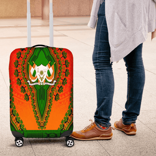 Africa Luggage Cover Niger Luggage Cover Vintage African Dashiki