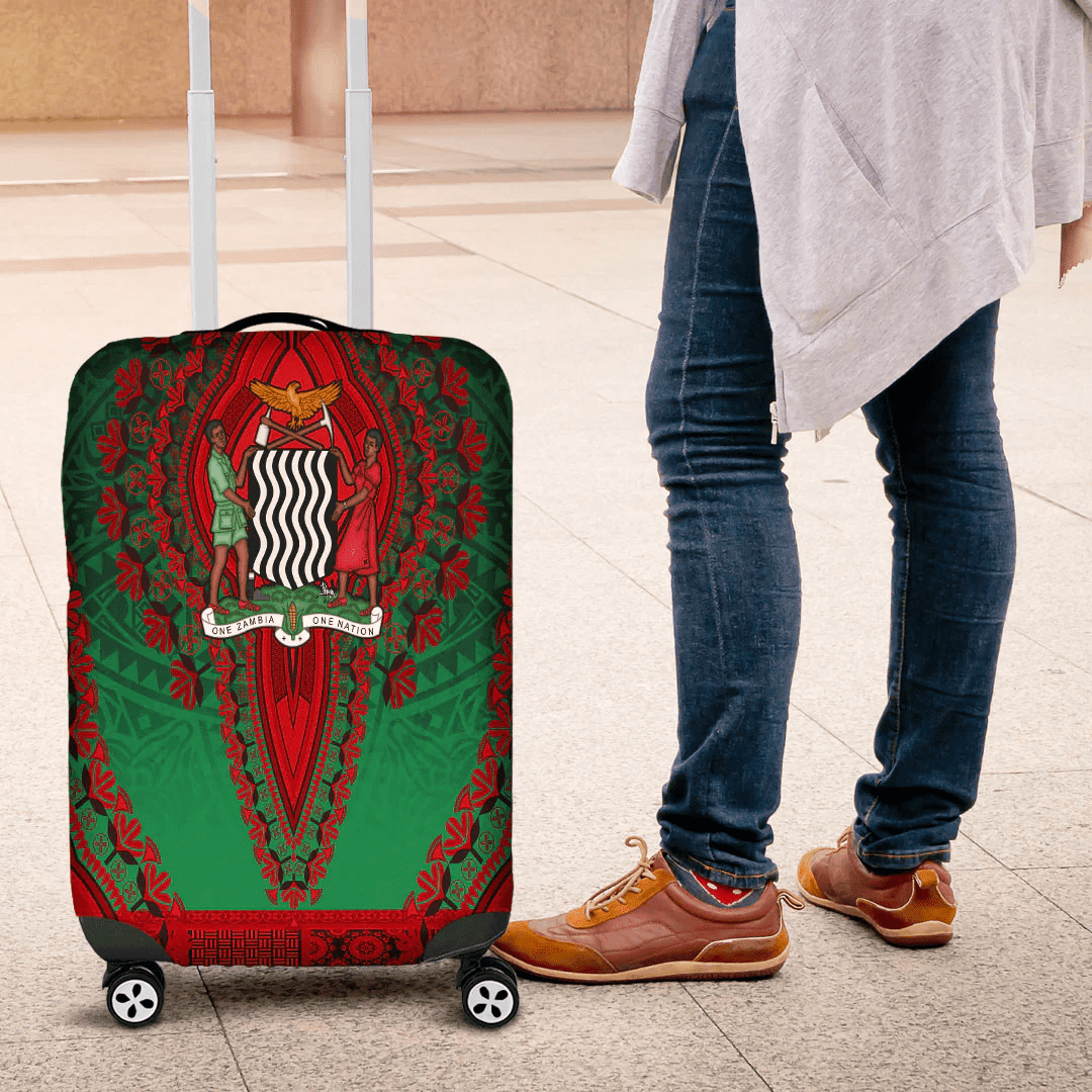 Africa Luggage Cover Limpopo Region of South Africa Luggage Cover Vintage African Dashiki