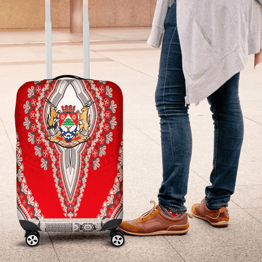 Africa Luggage Cover Northern Cape Region of South Africa Luggage Cover Vintage African Dashiki