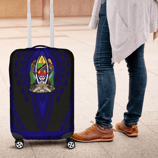 Africa Luggage Cover Eritrea Yellow Version Luggage Cover Vintage African Dashiki