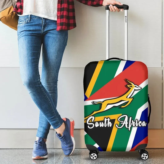 Luggage Cover South Africa Springbok Luggage Covers Flag Patch Up Version