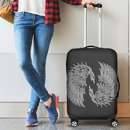Luggage Cover Raven and Wolf Fenrir Luggage Cover