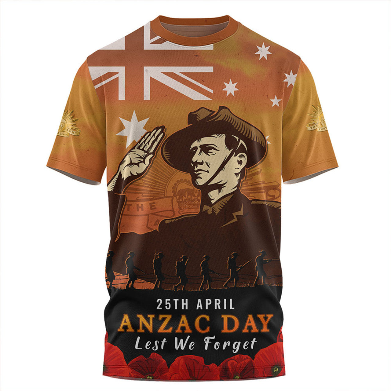 Australia T Shirt Anzac Day Soldiers Salute To Remember Of Our Heroes