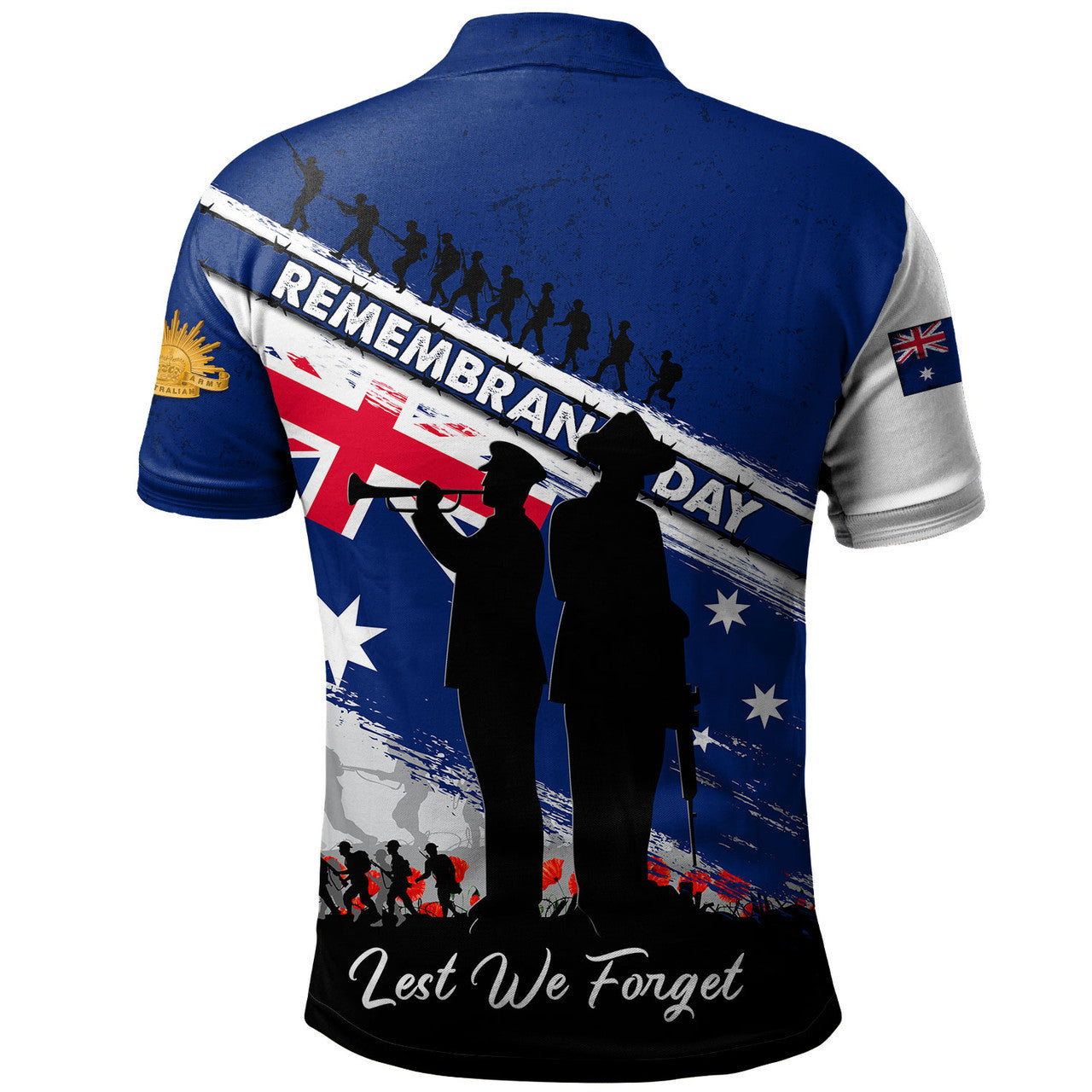 Australia Polo Shirt Australian Heroes Remembrance Day Tribute
