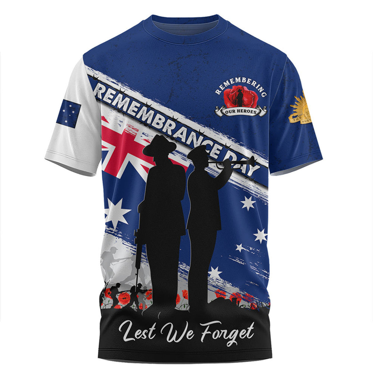 Australia T Shirt Australian Heroes Remembrance Day Tribute