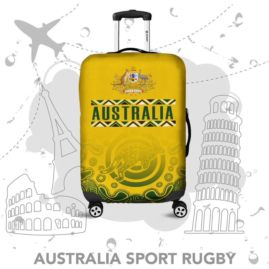 Australia Luggage Covers, Australia Sport Rugby Indigenous Aboriginal
