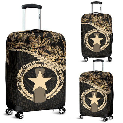 Northern Mariana Islands Luggage Covers Golden Coconut
