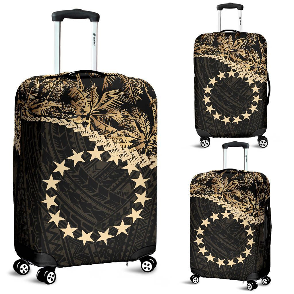 Cook Islands Luggage Covers Golden Coconut