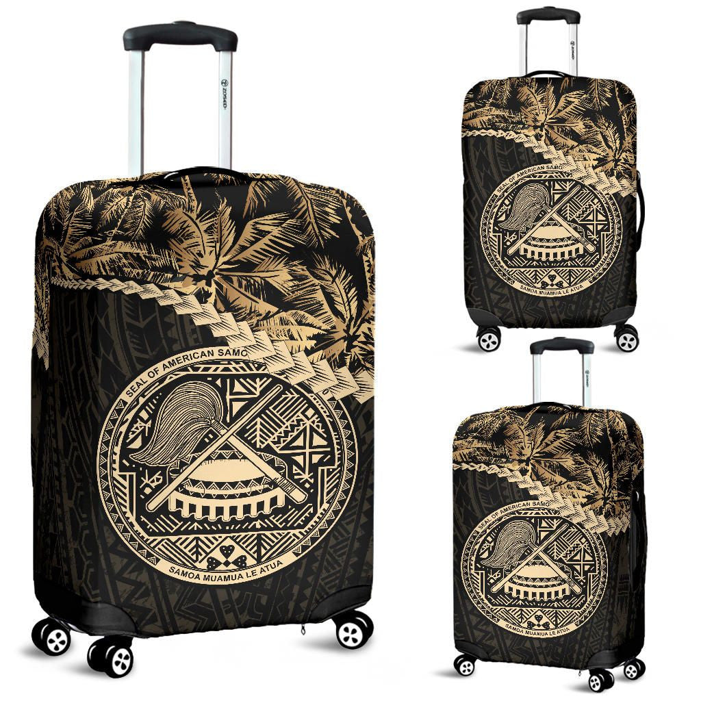 American Samoa Luggage Covers Golden Coconut