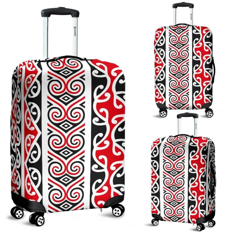 Maori Pattern 06 Luggage Cover Bn