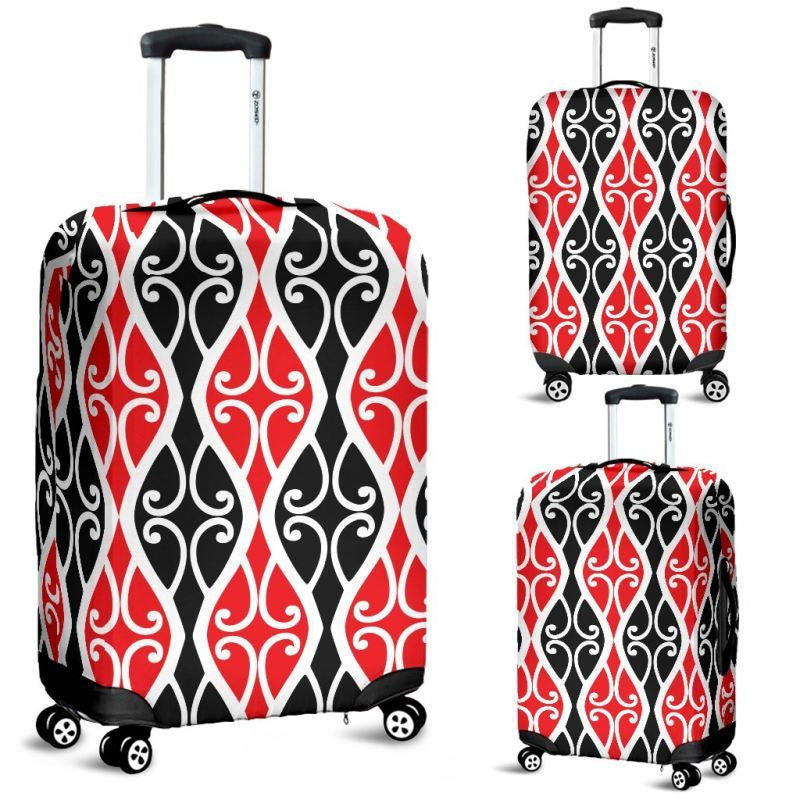 Maori Pattern 02 Luggage Cover Bn