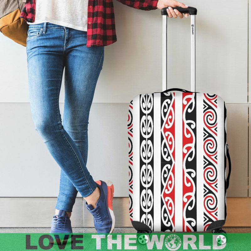 Maori Kowhaiwhai Luggage Cover Bn04