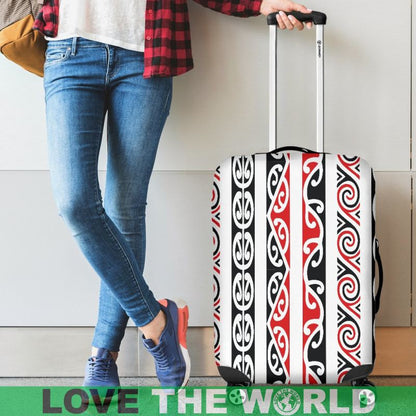 Maori Kowhaiwhai Luggage Cover Bn04