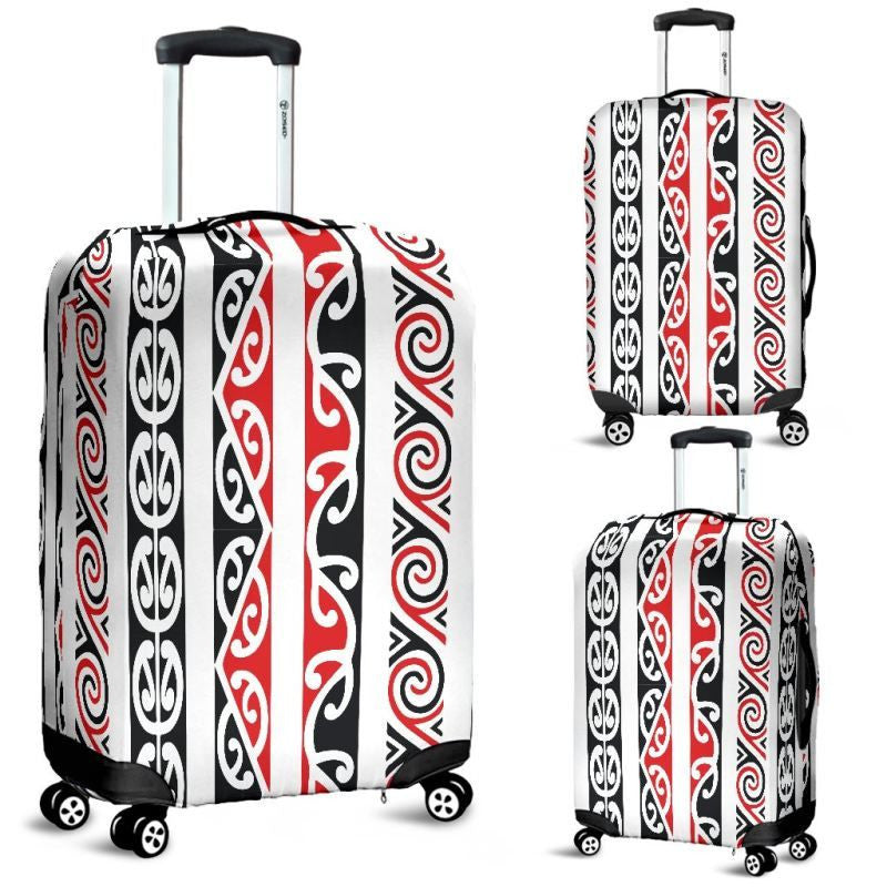 Maori Kowhaiwhai Luggage Cover Bn04