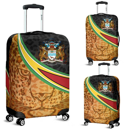 Guyana Luggage Covers Guyana Coat Of Arms and Jaguar Patterns