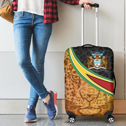 Guyana Luggage Covers Guyana Coat Of Arms and Jaguar Patterns