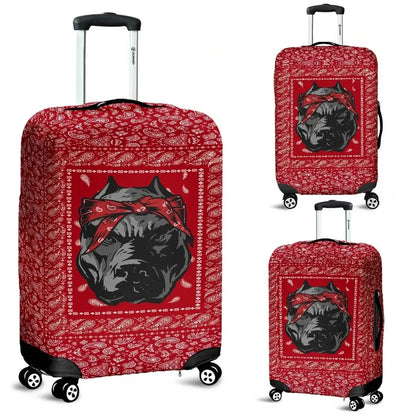 Blood Gang Bulldog Luggage Covers