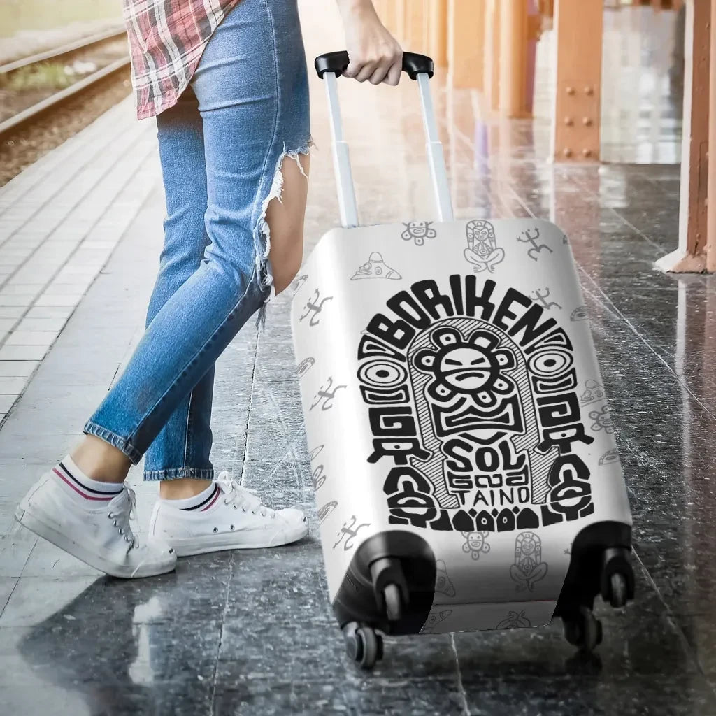 Puerto Rico Luggage Covers Taino Tatto