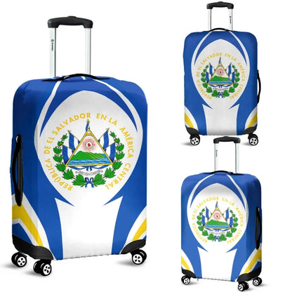 El Salvador Luggage Covers Action Flag
