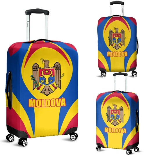 Moldova Luggage Covers Action Flag