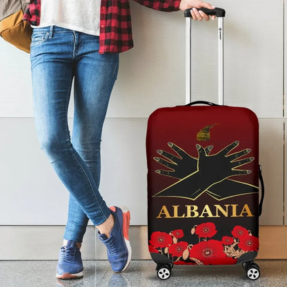 Albania Flag Double Eagle Hand Luggage Covers