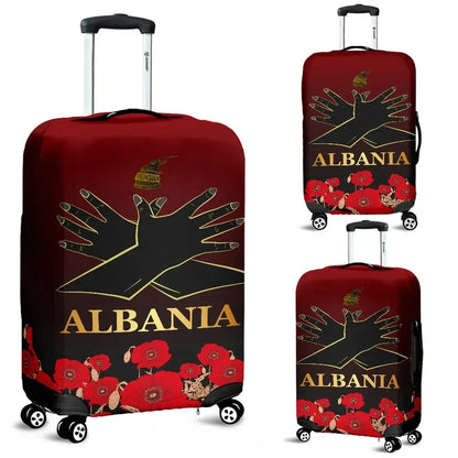 Albania Flag Double Eagle Hand Luggage Covers