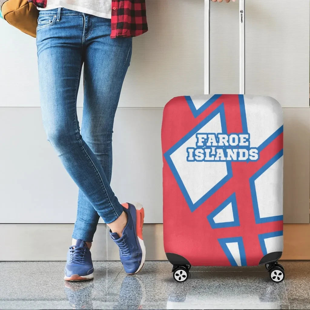 Faroe Islands Luggage Covers Strong Square
