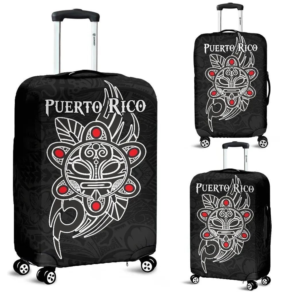 Puerto Rico Taino Sun Coqui Frog Tribal Luggage Covers