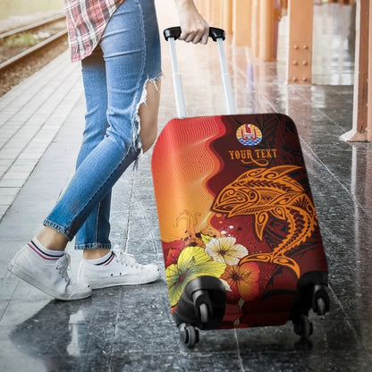 Tahiti Custom Personalised Luggage Covers Tribal Tuna Fish