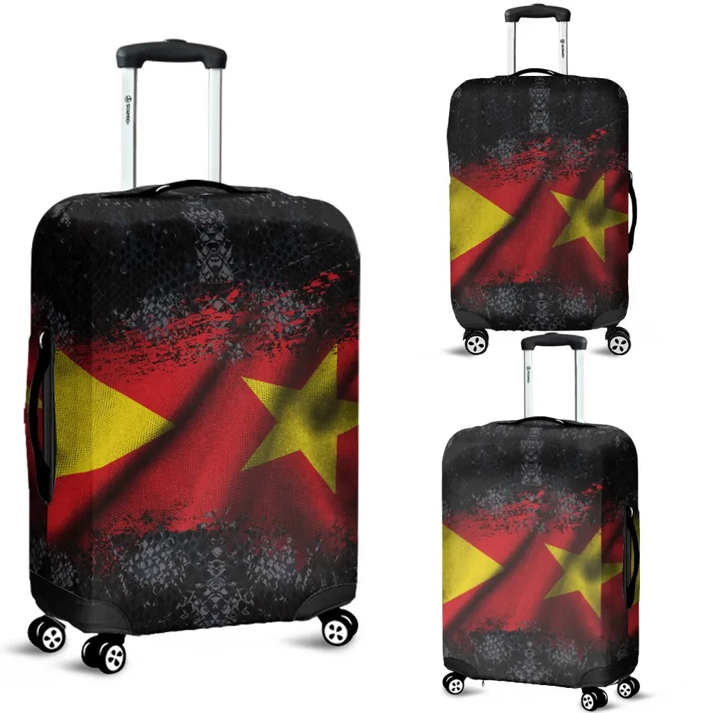 Tigray Luggage Covers National Flag Grunge Style