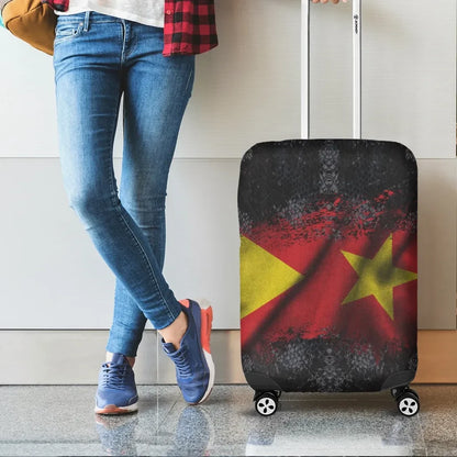 Tigray Luggage Covers National Flag Grunge Style