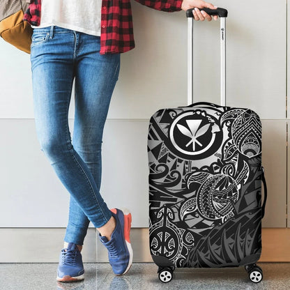 Hawaii Tribal Turtle Luggage Cover, Kanaka Maoli Suitcase Covers