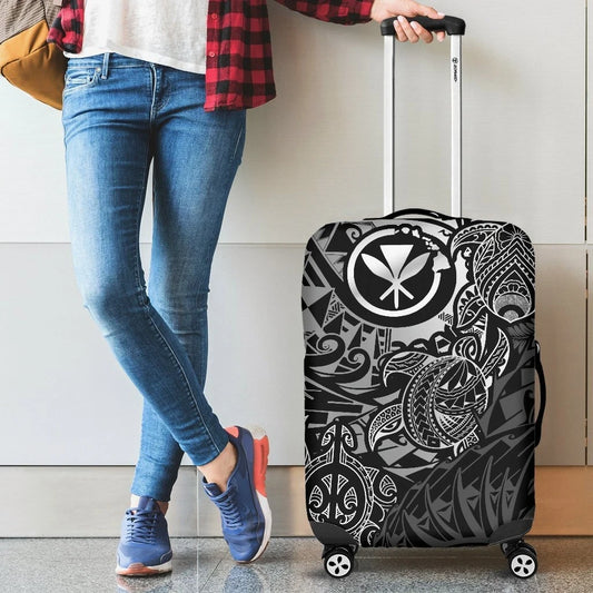 Hawaii Tribal Turtle Luggage Cover, Kanaka Maoli Suitcase Covers
