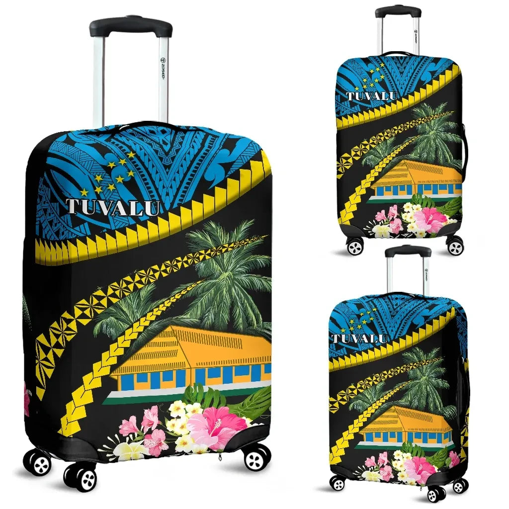 Tuvalu Ellice Maneapa Luggage Covers Road to Hometown