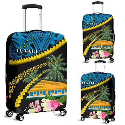 Tuvalu Ellice Maneapa Luggage Covers Road to Hometown