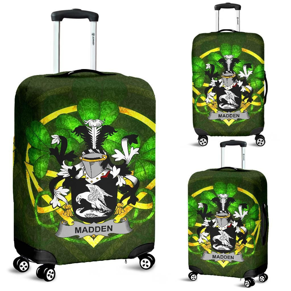 Madden or O'Madden Ireland Luggage Covers Celtic Shamrock