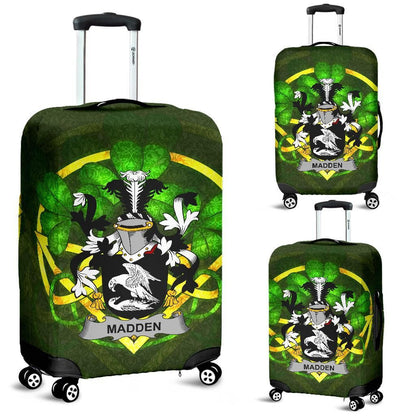 Madden or O'Madden Ireland Luggage Covers Celtic Shamrock