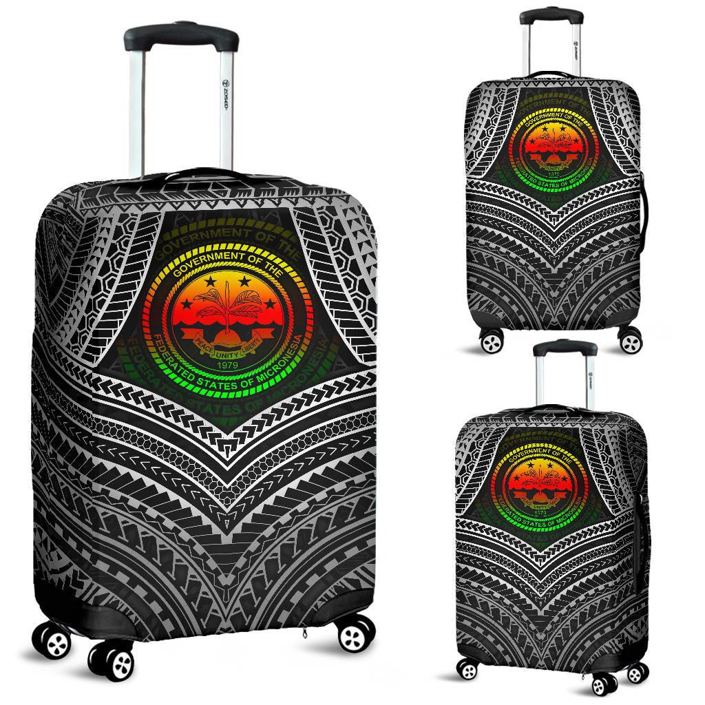 Federated States Of Micronesia Luggage Covers FSM Seal Reggae Color