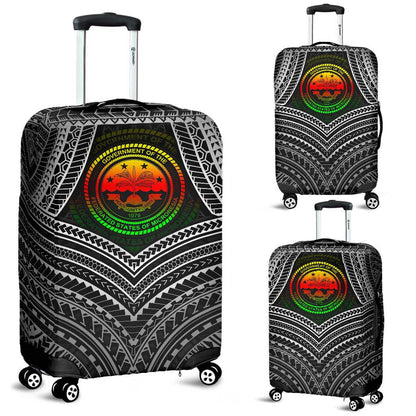 Federated States Of Micronesia Luggage Covers FSM Seal Reggae Color